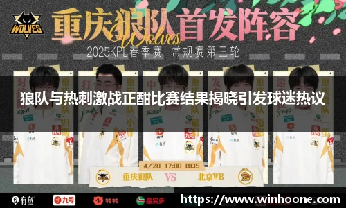 狼队与热刺激战正酣比赛结果揭晓引发球迷热议